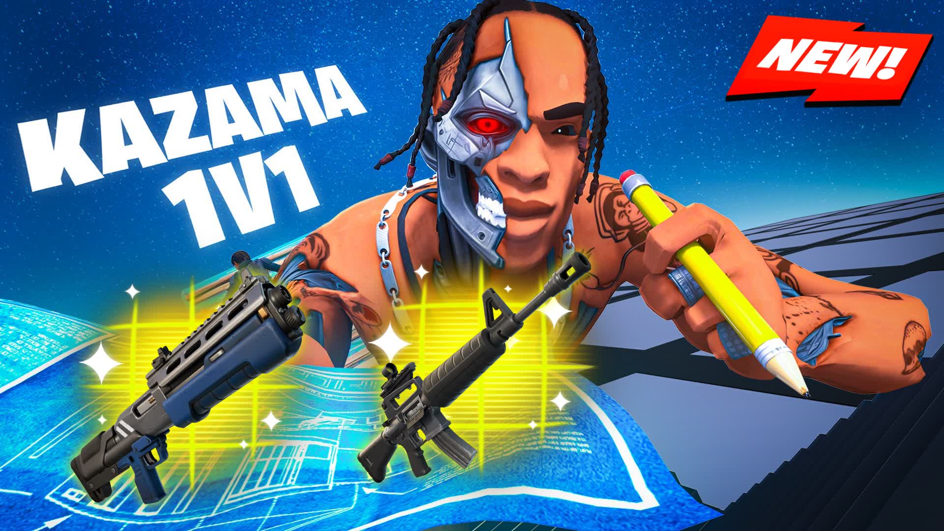KAZAMA Build Fights — okładka mapy